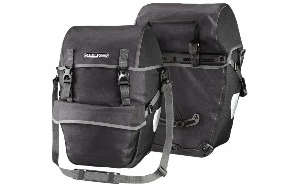 Paire De Sacoche ORTLIEB Bike Packer Plus Gris/Noir 1 Paire De Sacoche ORTLIEB Bike Packer Plus Gris/Noir